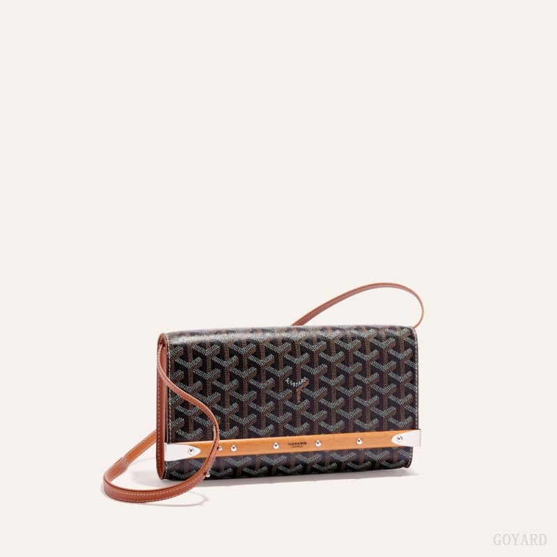Bolsos Goyard Monte-Carlo PM Clutch Negras Marrones | GY-TRO7857