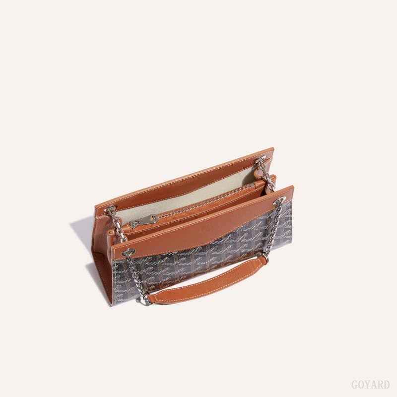 Bolsos Goyard Rouette Structuré Mini Bag Negras Marrones | GY-SZB8093