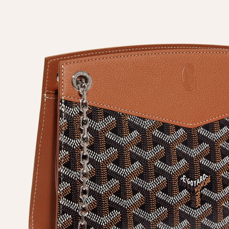 Bolsos Goyard Rouette Structuré Mini Bag Negras Marrones | GY-SZB8093