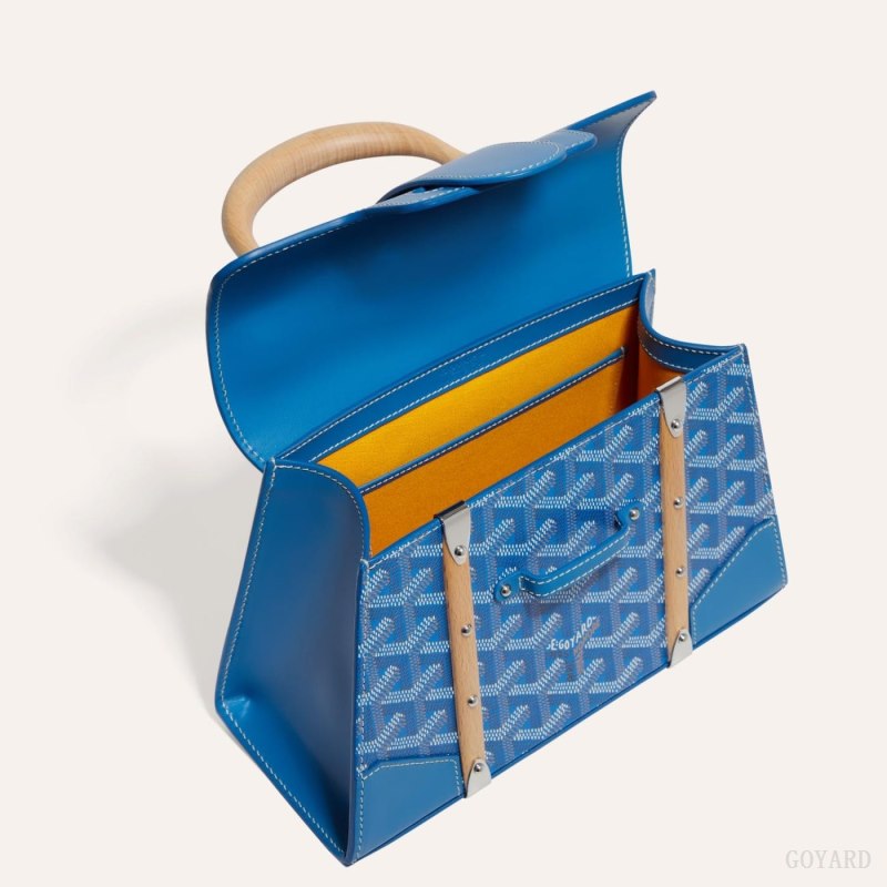 Bolsos Goyard SAÏGON STRUCTURE MINI BAG Azules | GY-FDW9361