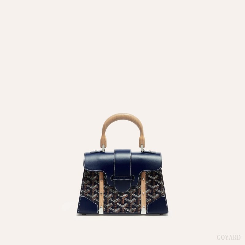 Bolsos Goyard SAÏGON STRUCTURE MINI BAG Azul Marino Azules | GY-ZUZ1070