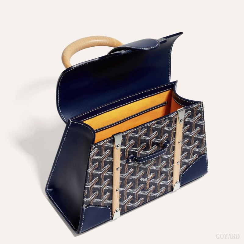 Bolsos Goyard SAÏGON STRUCTURE MINI BAG Azul Marino Azules | GY-ZUZ1070