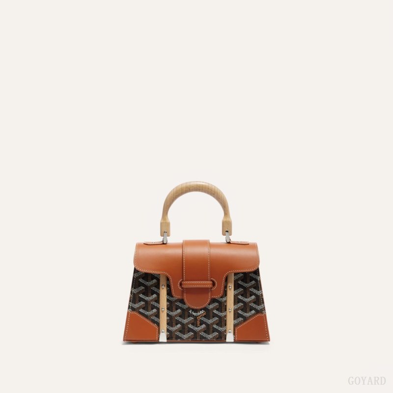Bolsos Goyard SAÏGON STRUCTURE MINI BAG Negras Marrones | GY-UBN7530