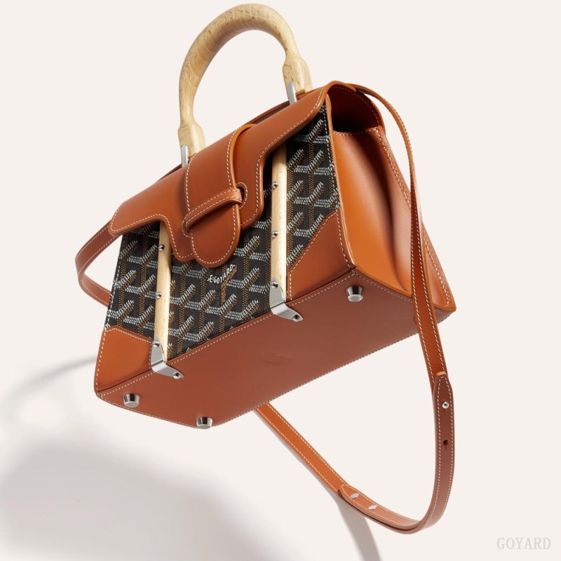 Bolsos Goyard SAÏGON STRUCTURE MINI BAG Negras Marrones | GY-UBN7530