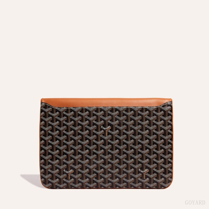 Bolsos Goyard Sainte-Marie GM Clutch Negras Marrones | GY-ROZ8984