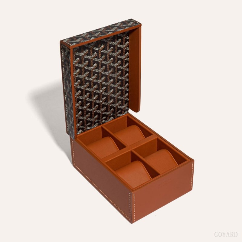 Boxes Goyard 4 WATCH CASE Negras Marrones | GY-NEE0481