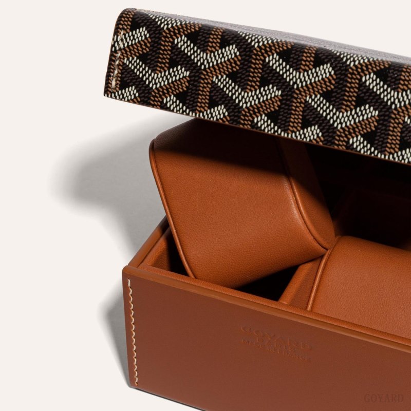 Boxes Goyard 4 WATCH CASE Negras Marrones | GY-NEE0481