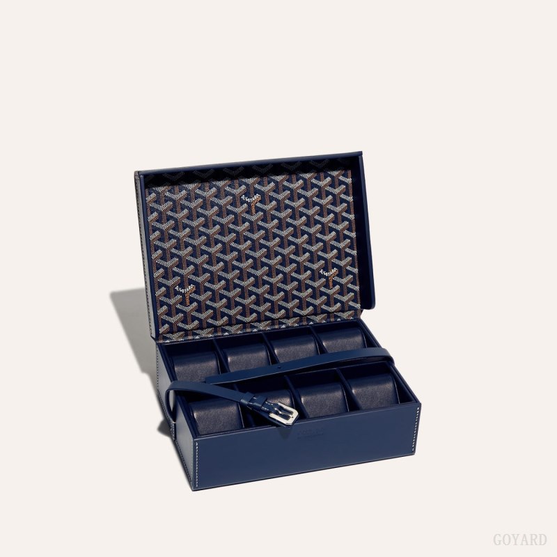 Boxes Goyard 8 WATCH CASE Azul Marino Azules | GY-NLZ4357