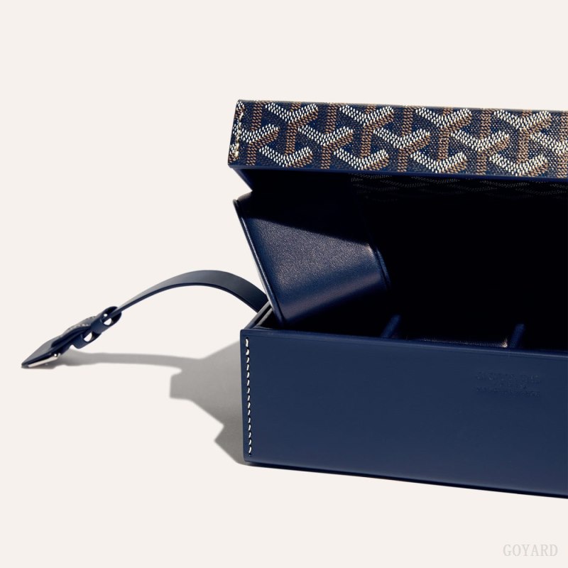 Boxes Goyard 8 WATCH CASE Azul Marino Azules | GY-NLZ4357