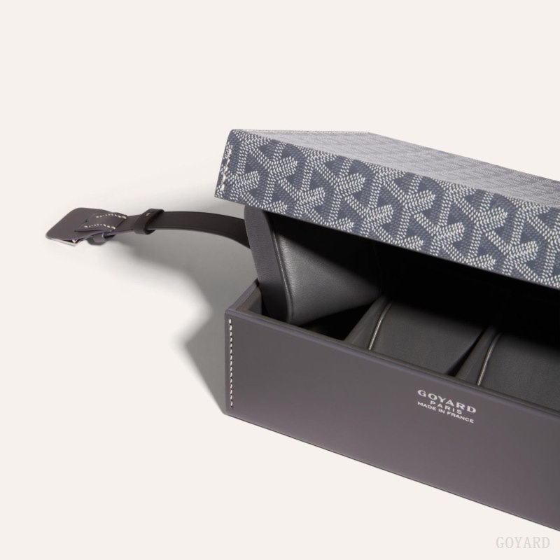 Boxes Goyard 8 WATCH CASE Gris | GY-IJS3769