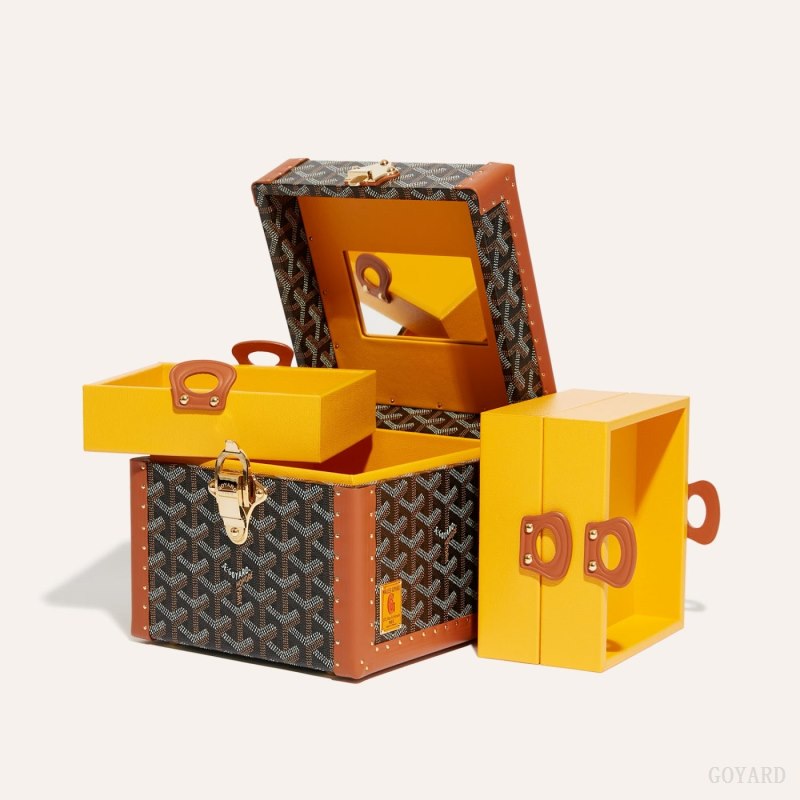 Boxes Goyard PARIS CASE Negras Marrones | GY-TZW0549