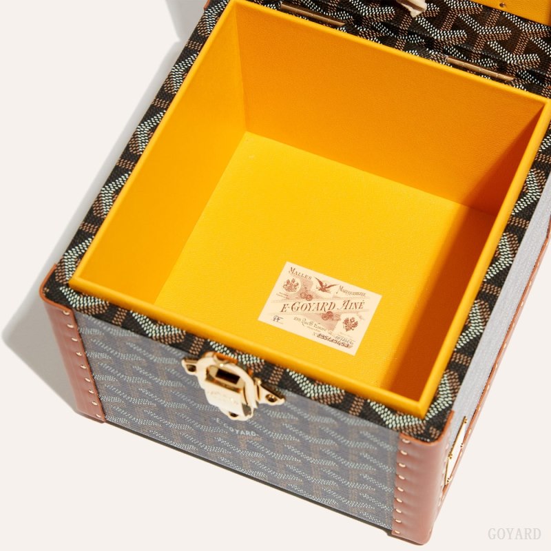 Boxes Goyard PARIS CASE Negras Marrones | GY-TZW0549