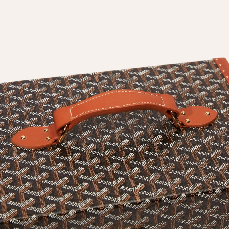 Boxes Goyard SARDAIGNE VANITY CASE Negras Marrones | GY-LMB7196