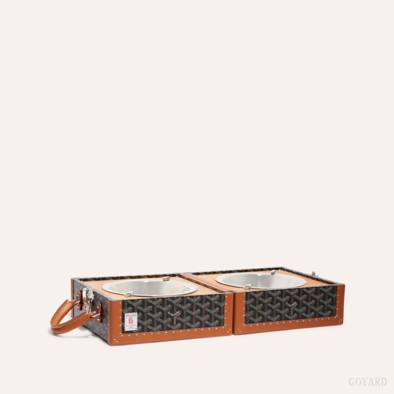Boxes Goyard TRAVEL BOWL Negras Marrones | GY-QFN9035