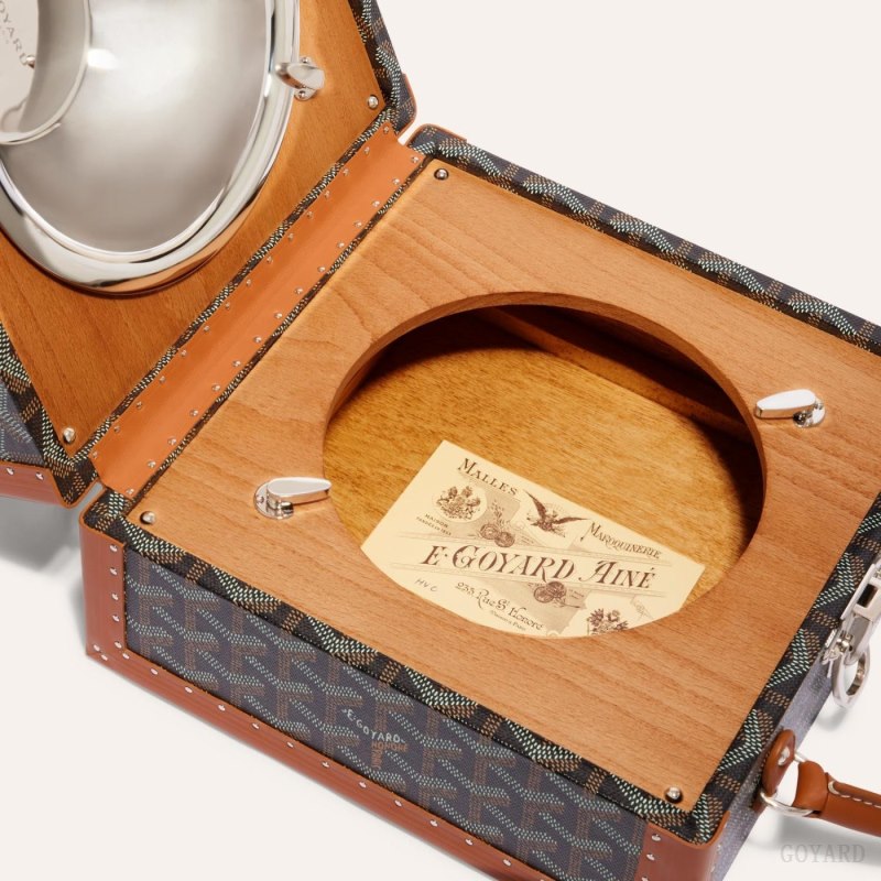 Boxes Goyard TRAVEL BOWL Negras Marrones | GY-QFN9035