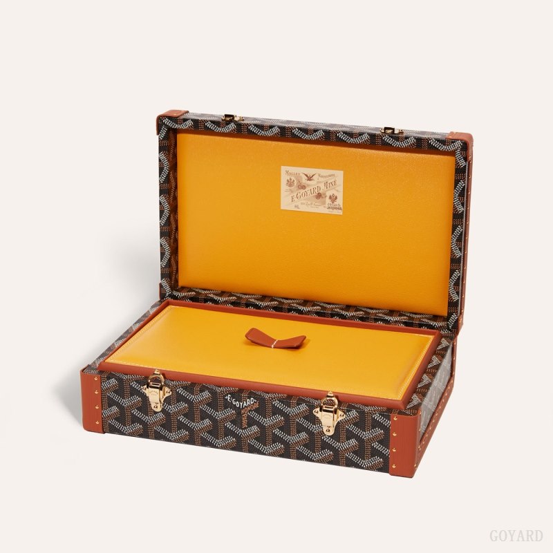 Boxes Goyard VENDÔME JEWELLERY CASE Negras Marrones | GY-LXJ0758