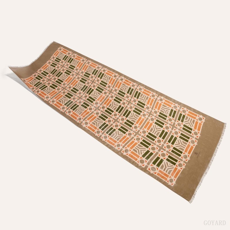 Bufandas Goyard Muffler N°4 Beige | GY-WTW1985