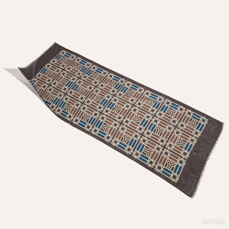 Bufandas Goyard Muffler N°4 Gris Beige | GY-WQH2892