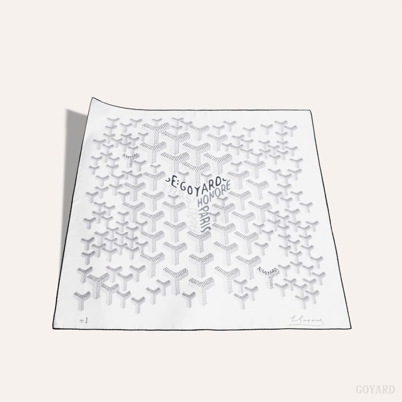 Bufandas Goyard SCARF N°1 Blancas | GY-FTW2203