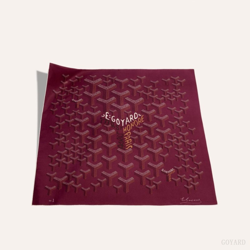 Bufandas Goyard SCARF N°1 Burdeos | GY-UWT3429