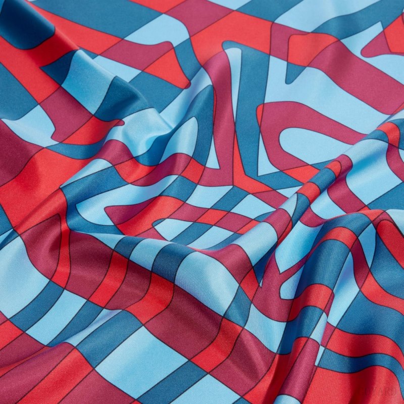 Bufandas Goyard SCARF N°2 Azules Rojas | GY-OLF8643