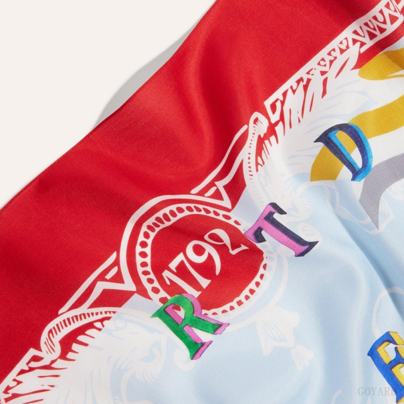 Bufandas Goyard SCARF N°3 Rojas Azules | GY-FTJ6486
