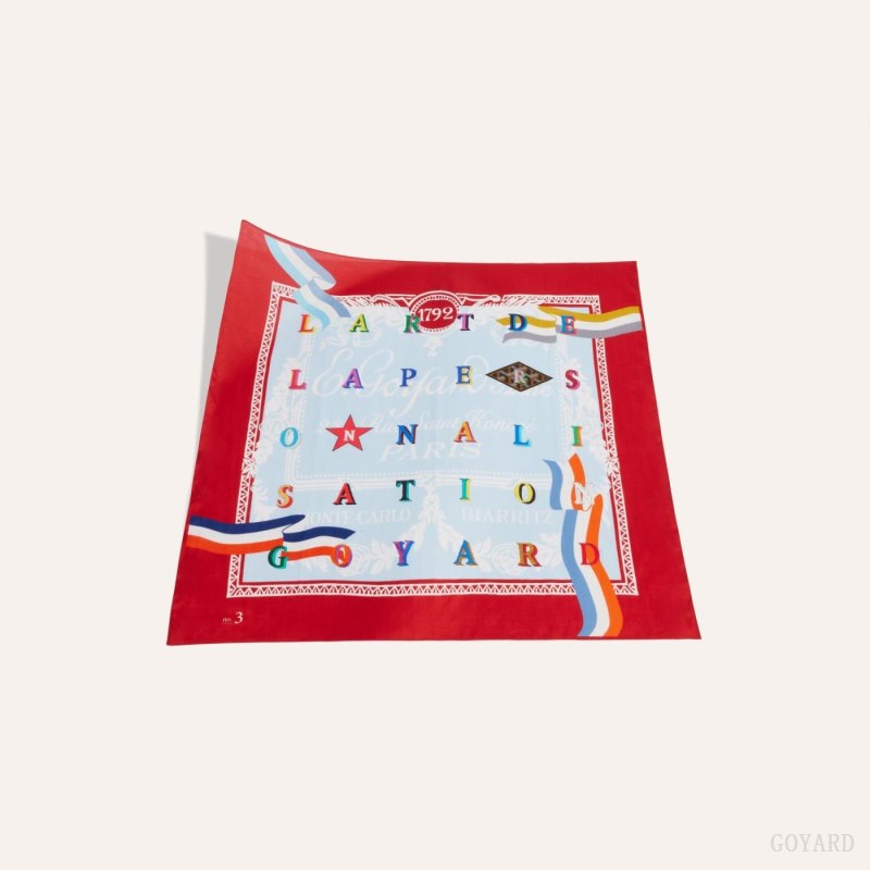 Bufandas Goyard SCARF N°3 Rojas Azules | GY-FTJ6486