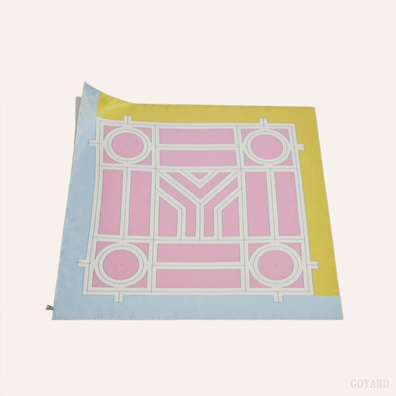 Bufandas Goyard SCARF N°4 Naranjas Azules Amarillo | GY-QZA1381