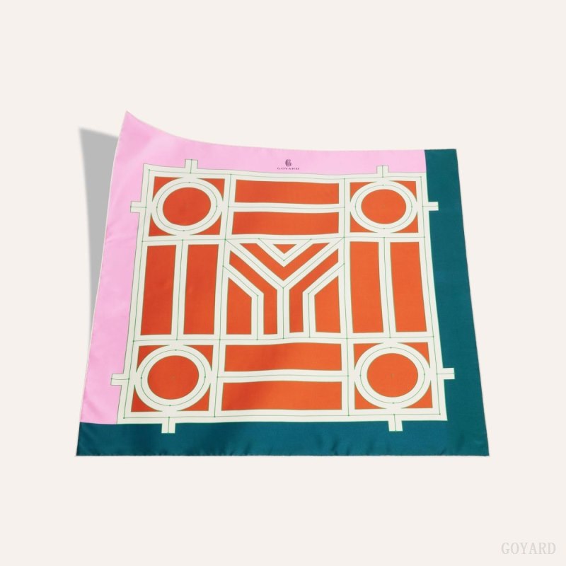 Bufandas Goyard SCARF N°4 Rosas Rojas | GY-CZW3457