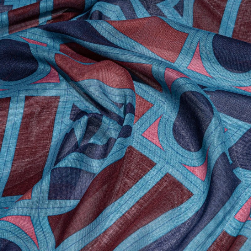 Bufandas Goyard Shawl N°4 Azul Marino Azules Burdeos | GY-PSI3692