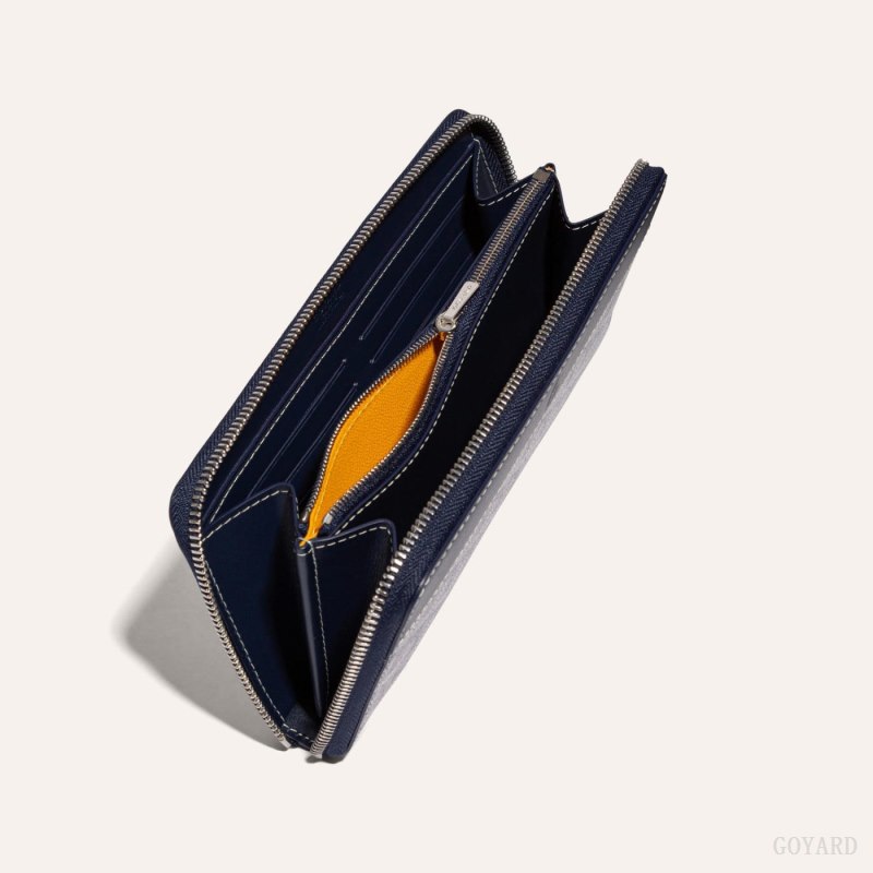 Carteras Goyard MATIGNON GM WALLET Azul Marino Azules | GY-FOU8269