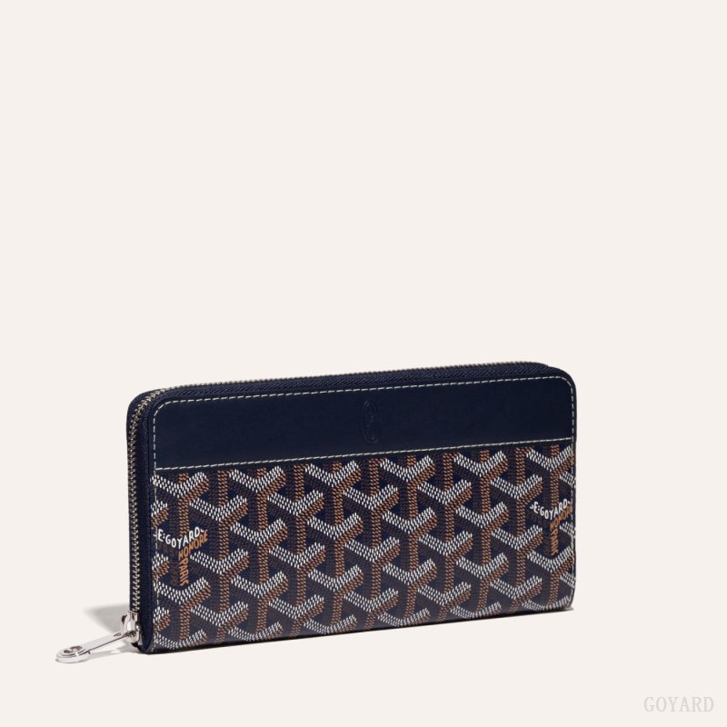 Carteras Goyard MATIGNON GM WALLET Azul Marino Azules | GY-FOU8269