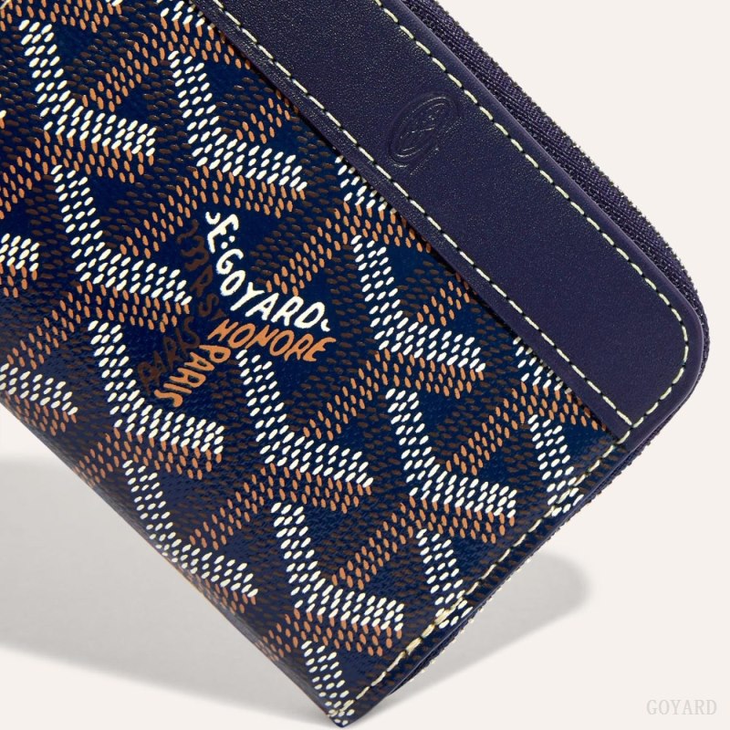 Carteras Goyard MATIGNON MINI WALLET Azul Marino Azules | GY-XJF0963