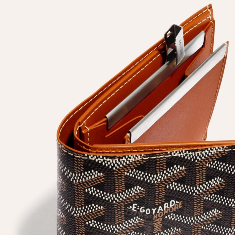 Carteras Goyard SAINT-FLORENTIN WALLET Negras Marrones | GY-WHC0012