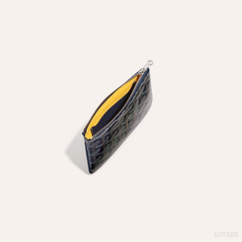 Carteras Goyard SÉNAT MINI WALLET Azul Marino Azules | GY-UEX3421