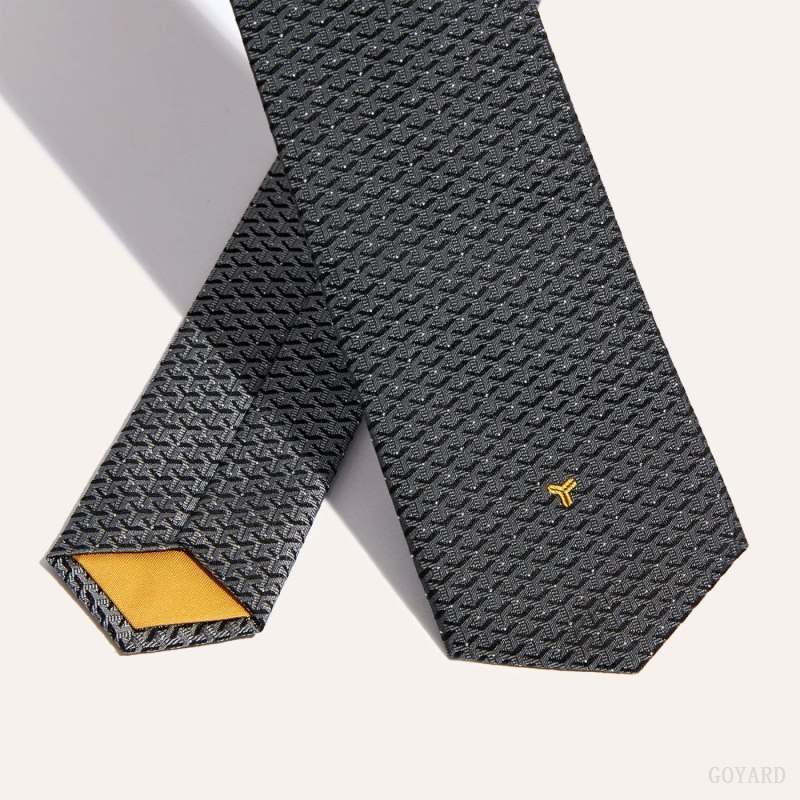 Corbatas Goyard Eldredge Bicolore tie Gris | GY-XPX5161
