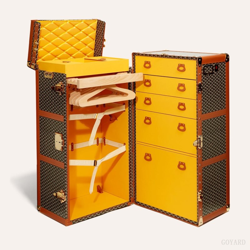 Maleta Goyard ARMOIRE TRUNK Negras Marrones | GY-FFV7234