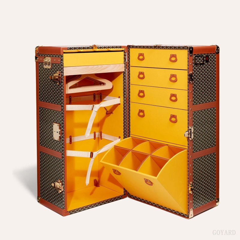 Maleta Goyard ARMOIRE TRUNK Negras Marrones | GY-FFV7234