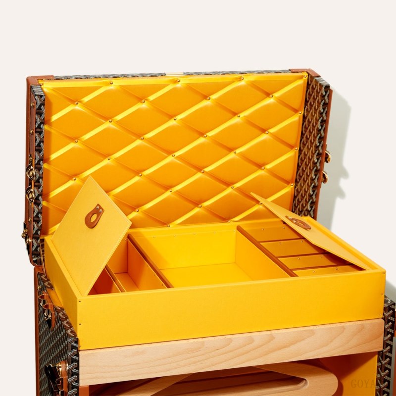Maleta Goyard ARMOIRE TRUNK Negras Marrones | GY-FFV7234