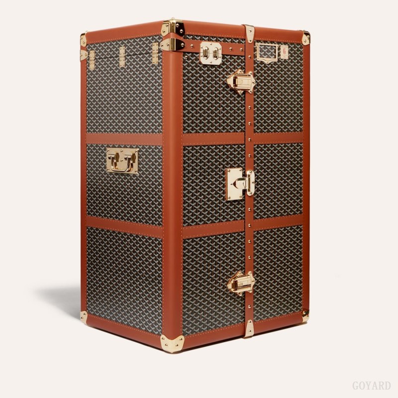 Maleta Goyard ARMOIRE TRUNK Negras Marrones | GY-FFV7234