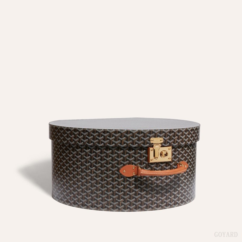 Maleta Goyard BOITE CHAPEAU Negras Marrones | GY-AFQ1556