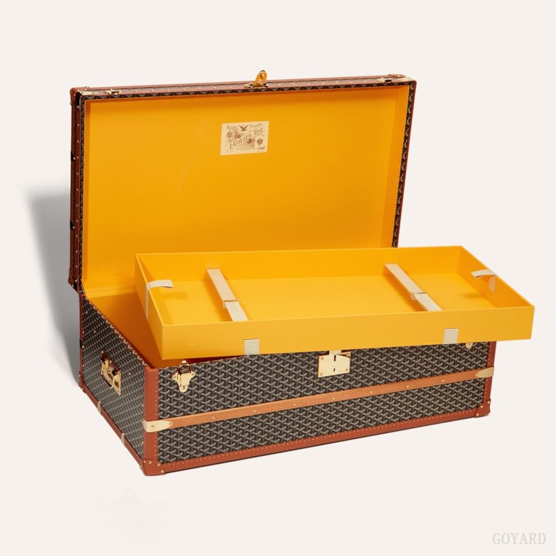 Maleta Goyard CABINE TRUNK Negras Marrones | GY-EYW2737