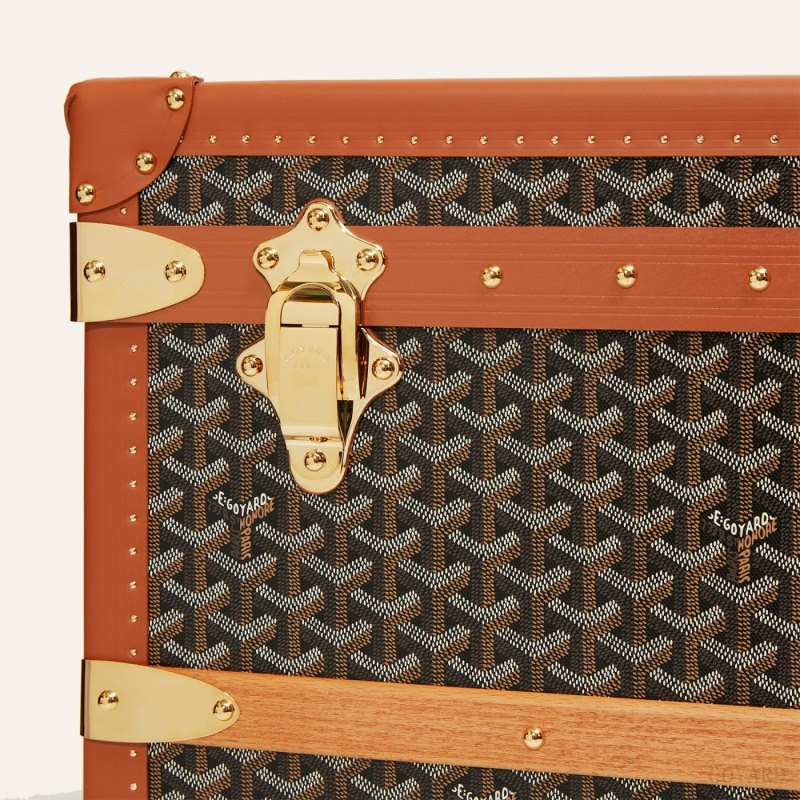 Maleta Goyard CABINE TRUNK Negras Marrones | GY-EYW2737