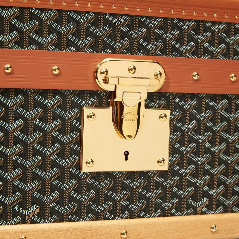Maleta Goyard COURRIER TRUNK Negras Marrones | GY-AUM4953