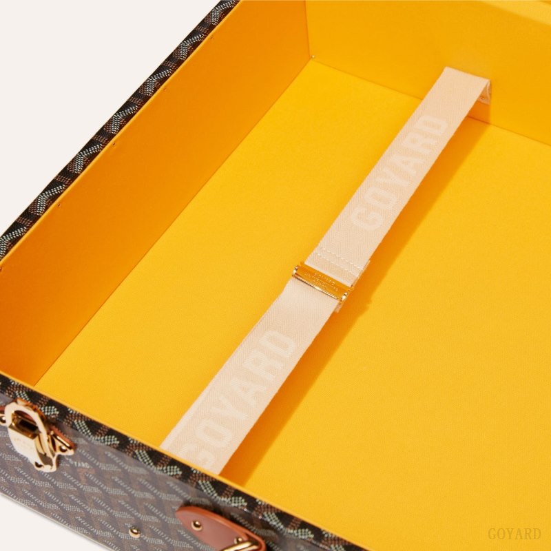 Maleta Goyard GRAND HÔTEL 50 CASE Negras Marrones | GY-MRX5929
