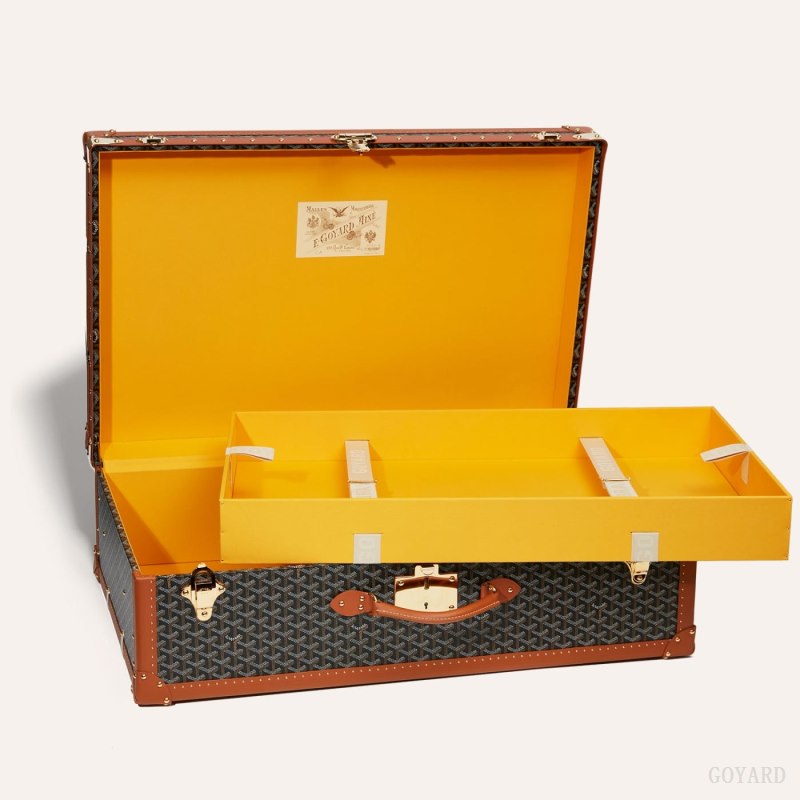 Maleta Goyard PALACE 80 SUITCASE Negras Marrones | GY-SPO0851