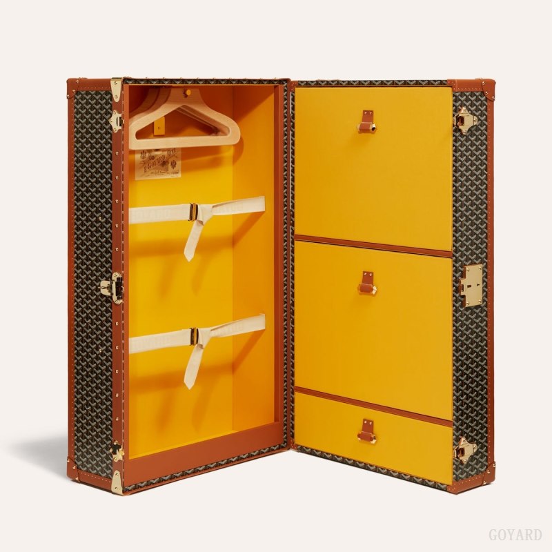 Maleta Goyard PULLMAN TRUNK Negras Marrones | GY-BME0651