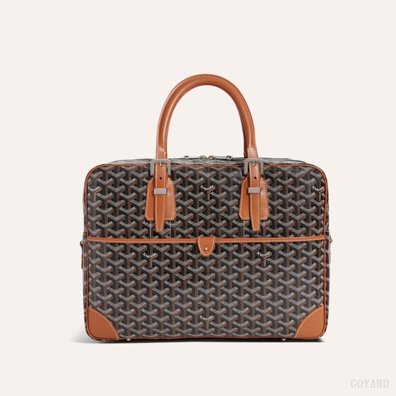 Maletín Goyard Ambassade MM Document Case Negras Marrones | GY-GBV5239