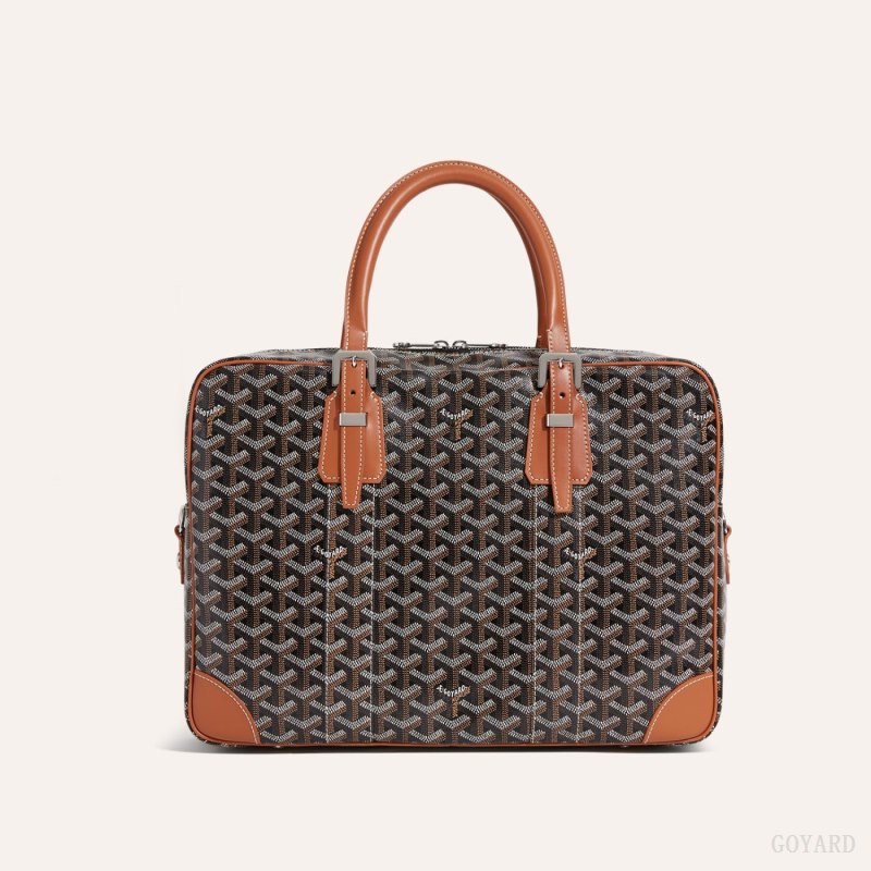 Maletín Goyard Ambassade MM Document Case Negras Marrones | GY-GBV5239