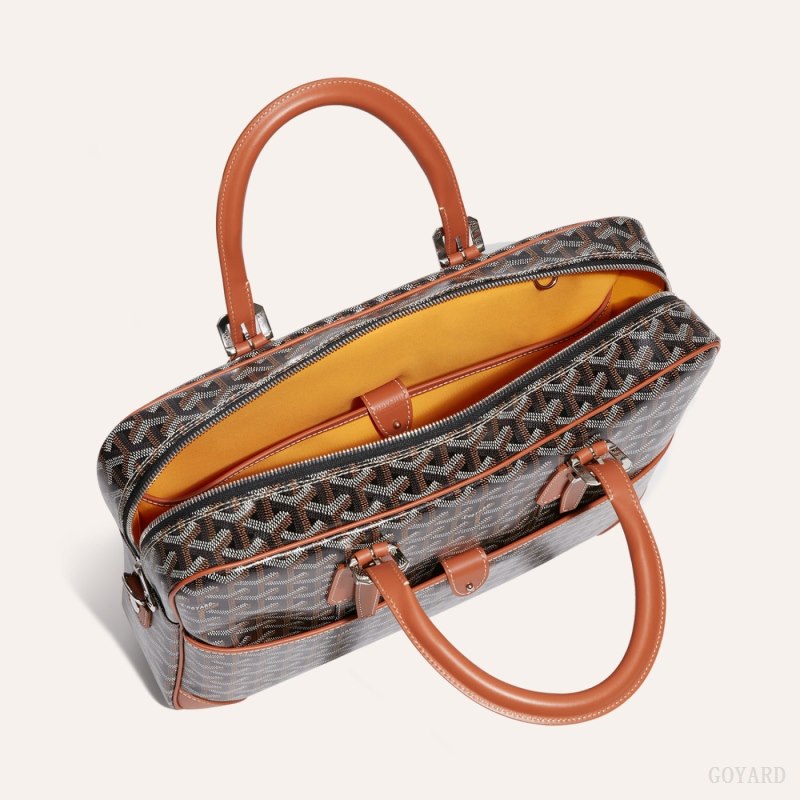 Maletín Goyard Ambassade MM Document Case Negras Marrones | GY-GBV5239